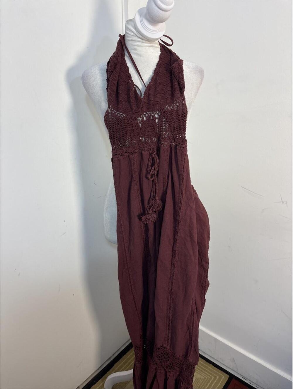 Freya Crochet One Piece Free People sold out Revolve New with tags Medium Brown - Picture 7 of 13